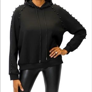 Lux Hoodie With Pearls